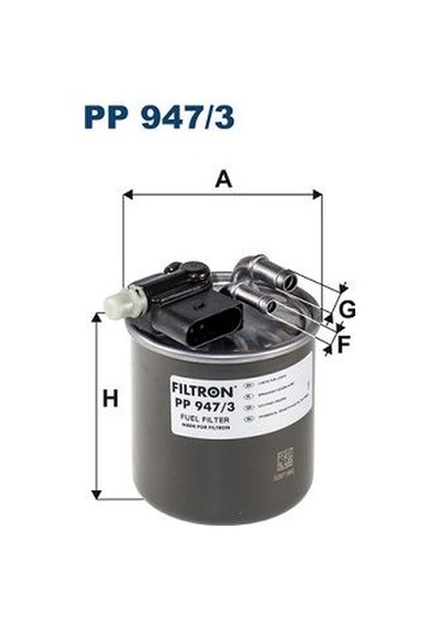 Fıltron Pp947.3 Yakıt Filtresi Mercedes Om607 W176 W246 C117 X117 X156 A6070901352 -