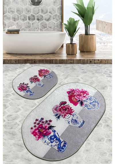 Joseph Banyo Halısı Djt 2 Li Set Çok Renkli