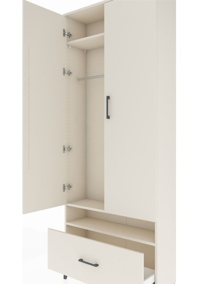 Arges Dolap 3 Raflı Tek Çekmeceli Tek Askılı 88x30x221 Aytaşı... Aytaşı Arges Dolap 3 Raflı Tek Çekmeceli Tek Askılı 88x30x221 Aytaşı... Aytaşı
