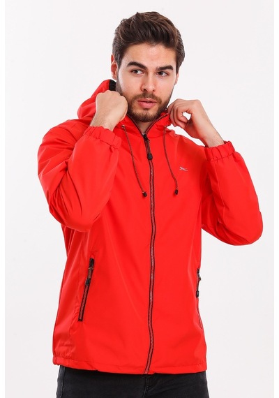 Slazenger OFANS Erkek Yağmurluk Kırmızı
