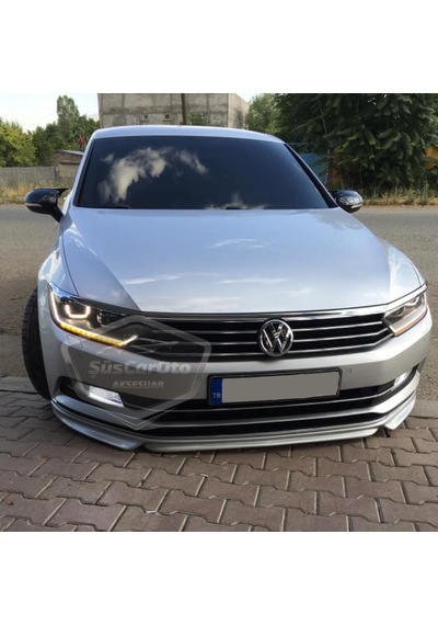 ŞüsCarOto Vw Passat B8 2015 Sonrası Batman Yarasa Ayna Kapağı Piano Black ABS Plastik (00)