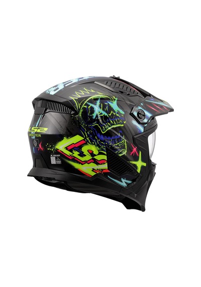 Ls2 Drıfter Rayz Siyah-mavi Kask Siyah
