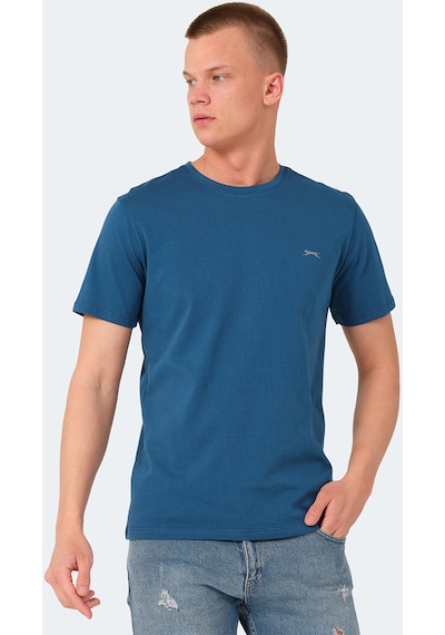 Slazenger VEDA Erkek Baskılı Petrol Tişört