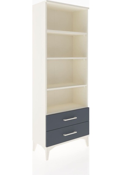 Arges Dolap 4 Raflı 2 Çekmeceli 60x30x163 Aytaşı-antrasit Aytaşı