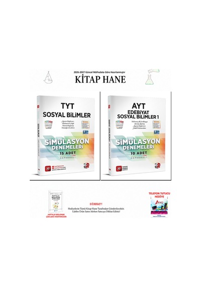 3d Tyt Ayt Sosyal Edebiyat Simülasyon Deneme 2 Ki 2 Kitap Seti