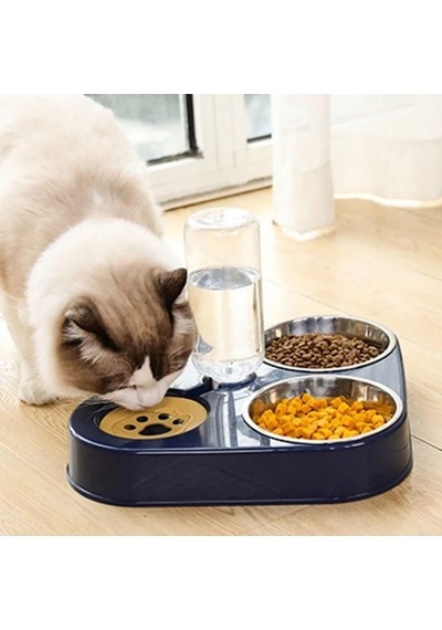 Mega Paket Büyük Boy Kedi Tuvaleti+kedi Koku Giderici+mama Su Kabı Yeşil