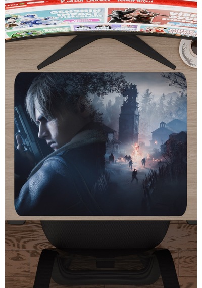 Resident Evil Kaymaz Dikişli Kauçuk Oyuncu Mousepad V1 - 48x40 Xl Gaming Mouse Pad Fare Altlığı