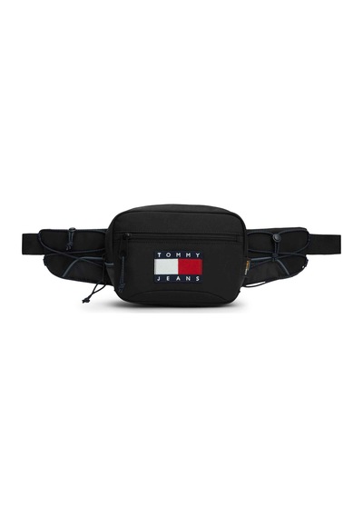 Tommy Hilfiger Erkek Marka Logolu Günlük Kullanıma Uygun Siyah Bel Çantası Am0am13872 Bds