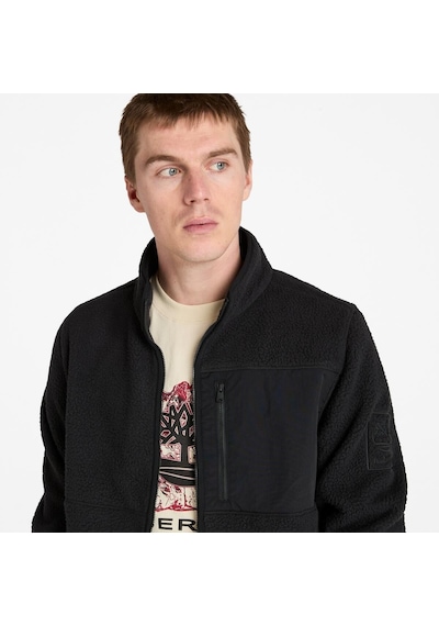 Timberland High Pile Fleece Erkek Ceket-33868 Siyah