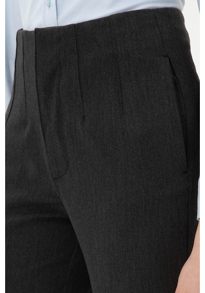 U.S. Polo Assn. Kadın Gri Carrot High Waist Fit Kanvas Pantolon 50318108-VR024