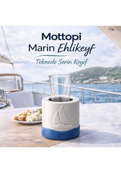 Ehlikeyf Tek Kadeh Beyaz/kaymaz Silikon Taban,termojelli Soğutucu,marin,tekne,güverte Diğer