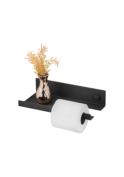 Dekoratif Siyah Metal Banyo Wc Kağıt Rulo Peçetelik Tuvalet Banyo Peçete Askısı