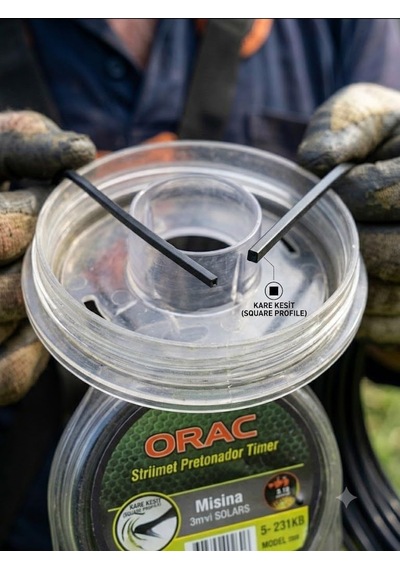 Lexroo Orac Kare Siyah Misinası 4.0 Mm X 28 Mt