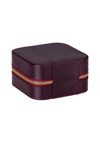 Amanda Burgundy Bloom Medium Gerçek Deri Takı Çantası Bordo