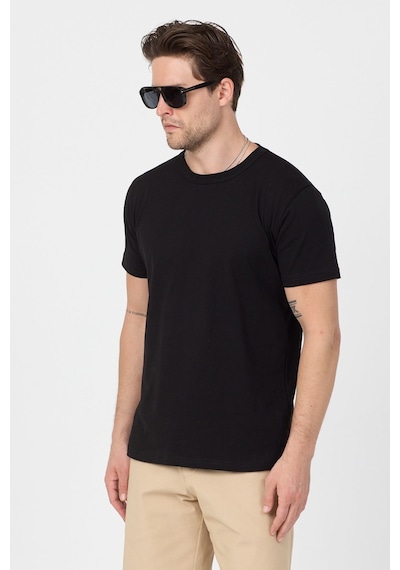 Tonny Black 3'lü Paket %100 Pamuk Siyah T-shirt Erkek Siyah T-shirt Tbtshrt110