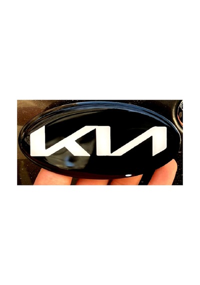 Kıa Yeni Logo Sticker, Cerato, Ceed, Rio, Stonic, Forte, Picanto, Ön, Arka, Direksiyon 117x58mm