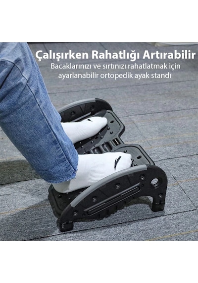 Ally Masa Altı Ayaklık Masa Altı Ayak Desteği Ortopedik Ayak Standı- 5775