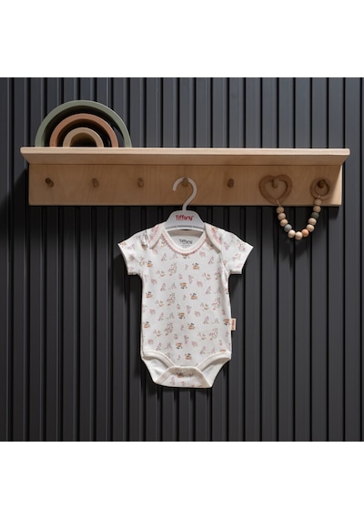 Tiffany Baby & Kids Tiffany Baby Cute Cats Theme Yarım Kol Body 34008 Ekru