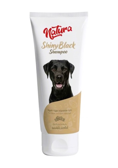 Natura Shiny Black Siyah Tüylü Köpekler İçin Çikolata Kokulu Şampuan 250 Ml