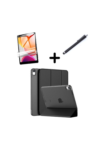 Apple Uyumlu iPad 10. Nesil 10.9 Kılıf Set Pu Deri Smart Tablet Kilifi Ekran Koruyucu + Kalem