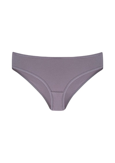 Kadın Düz Renkli Külot 7'li Paket Pamuklu Likralı Esnek Ve Yumuşak Kumaş Kahve