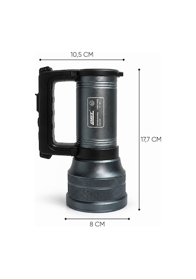 Şarj Edilebilir El Feneri - Şarjlı Projektör - 10 Watt - Dat - Dt-807 Çok Renkli