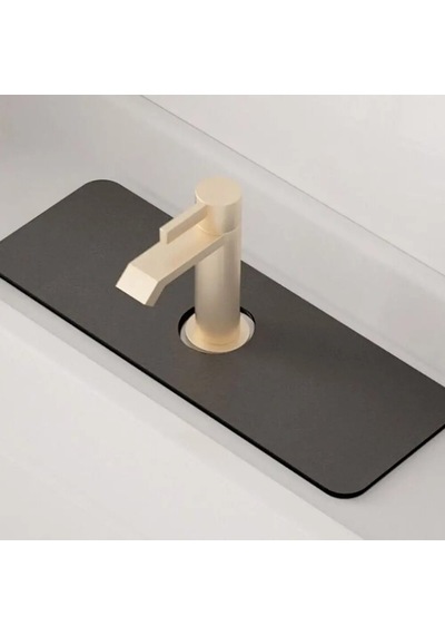 Su Emici Sihirli Mutfak Banyo Musluk Matı Labo Kenar Matı Çok Renkli