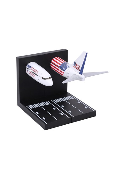 Zekupp Boeing 737-800 1/100 Ölçekli USA Temalı Maket Uçak Kitap Tutucu