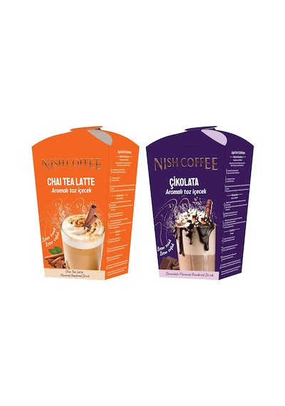 Nish Chai Tea Latte, Çikolata Aromalı Toz İçecek 2'li Set 2x250 Gr 250 G
