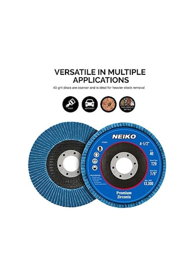 Neiko 11142a Flap Disc, Konik Tip 29, 40 Grit