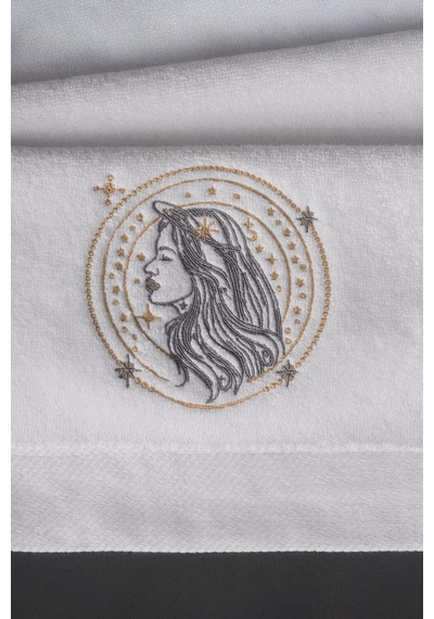 Varol %100 Microcotton Üst Kalite Havlu Seti Burç Nakışlı Başak-standart Başak Diğer