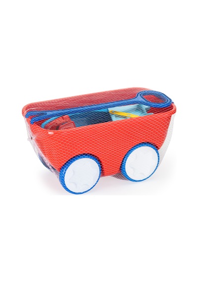 Erdem Toys Gezgin Vagon Oyun Seti Balıkçı Tekneli Kovalı - Kırmızı