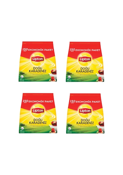 Lipton Doğu Karadeniz Demlik Poşet Çay 150'li Paket X 4 Adet