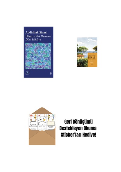 Everest Açıkhava 42 - Dört Deneme Dört Hikâye + Geçmiş Zaman Köşkleri Kitap Boy + Okuma Sticker'ları