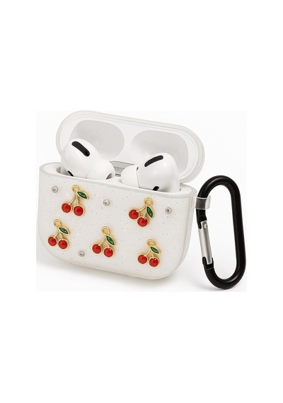 Airpods 3. Nesil İle Uyumlu Glitter Silikon Kılıf Şeffaf Simli Koruyucu Kiraz Deseniyle Askı Aparatı Dahil Çanta K Çok Renkli Airpods 3. Nesil İle Uyumlu Glitter Silikon Kılıf Şeffaf Simli Koruyucu Kiraz Deseniyle Askı Aparatı Dahil Çanta K Çok Renkli