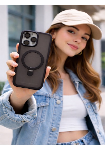 Mmc Trend Apple Uyumlu iPhone 14 Pro Max Lensli Telefon Kılıfı Siyah