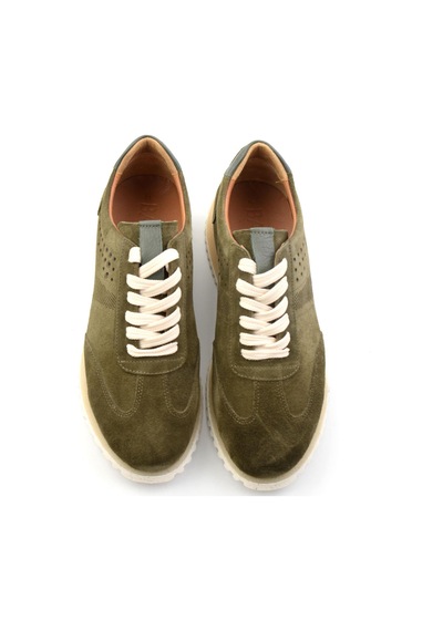 Bambi Haki Hakiki Deri Erkek Sneaker E01811042702