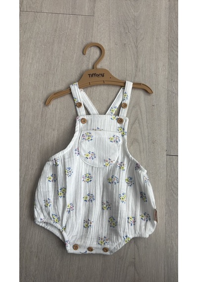 Tiffany Baby & Kids Müslin Flower Dream Salopet ekru