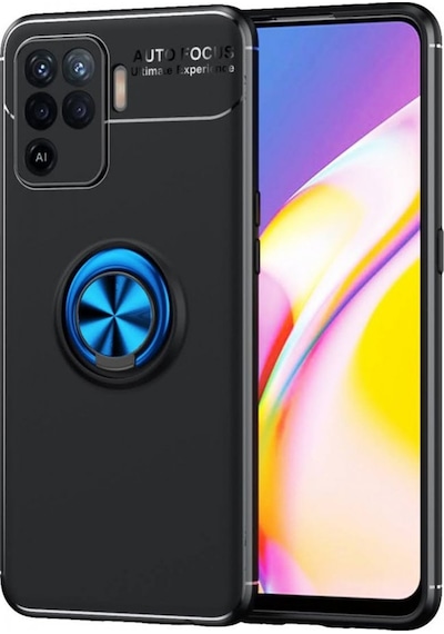 Oppo Reno 5 Lite Kilif Lens Yüzüklü Miknatisli Silikon Kapak 489625377