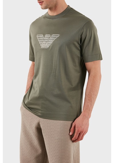 Emporio Armani Erkek T Shirt Em001033 Af10017 M8129 Haki Haki