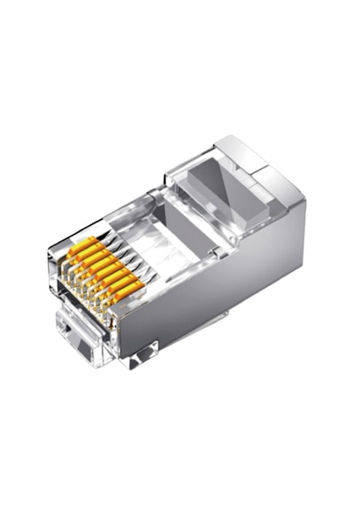 Veggieg Cat6 Metal Rj45 Jack 8p8c Ethernet Konnektörü Altın Kaplama 102 Adet