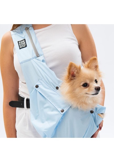Pawstar Mavi Crossbody Küçük Irk Köpek Çapraz Taşıma Çantası