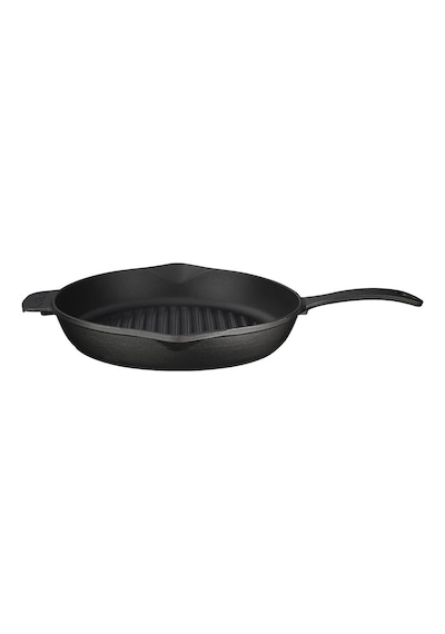 Döküm Yuvarlak Izgara Tava, Metal Kulplu, Konkav Taban, 28 Cm Diğer