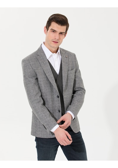 Pierre Cardin Erkek Gri Ceket 50256395-vr024 Gri