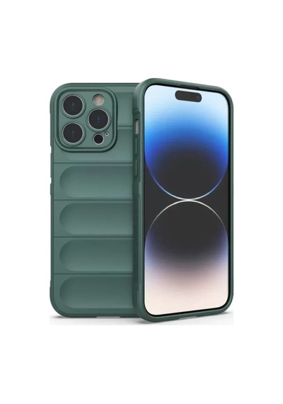 Newface Apple İphone 16 Pro Kılıf Optimum Silikon - Koyu Yeşil