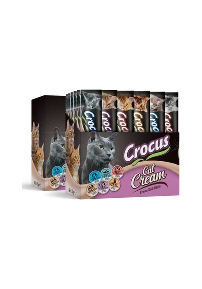 Crocus Multipack60 6 Çeşit Krema Kedi Ödülü 900gr