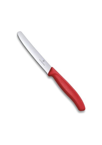 Ayrex 6.7831 Swissclassic 11cm Domates & Sosis Bıçağı, Paslanmaz Çelik Kirmizi, Classic