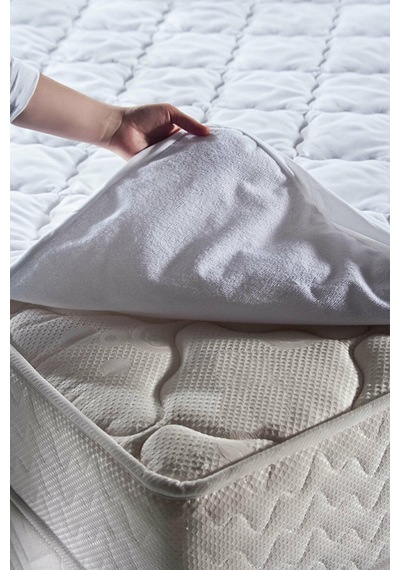 Doqu Home Comfyline Façalı Sıvı Geçirmez Alez Çift Kişilik 140 x 190 Beyaz