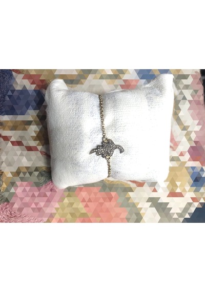 Yaprak Motif Elmas Bileklik