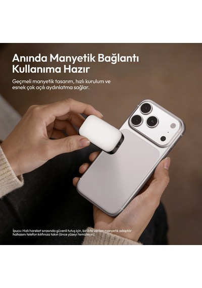 Ulanzi M02 7w 5600k Crı 95+ Bluetooth Mini Flaş Ve Led Video Işığı - L217a